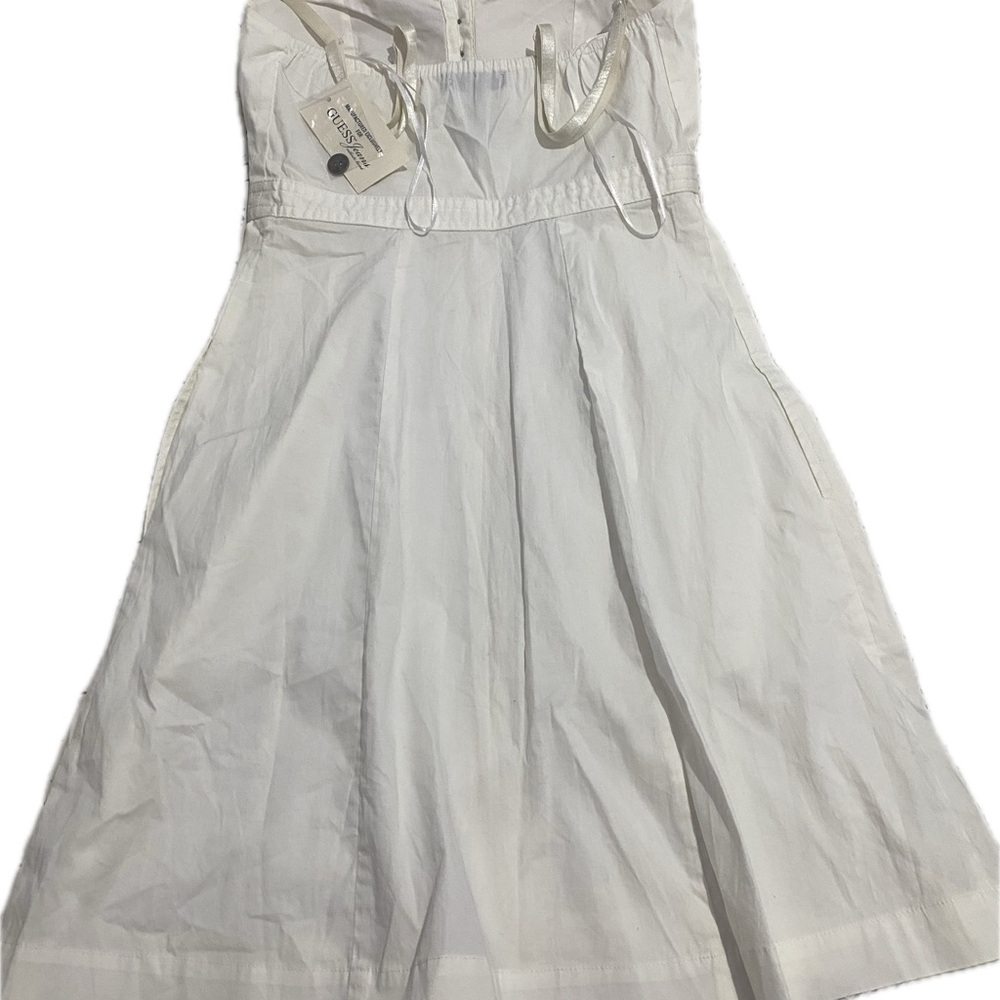 Guess Ivory Button-Front Dress - Picture 8 of 8